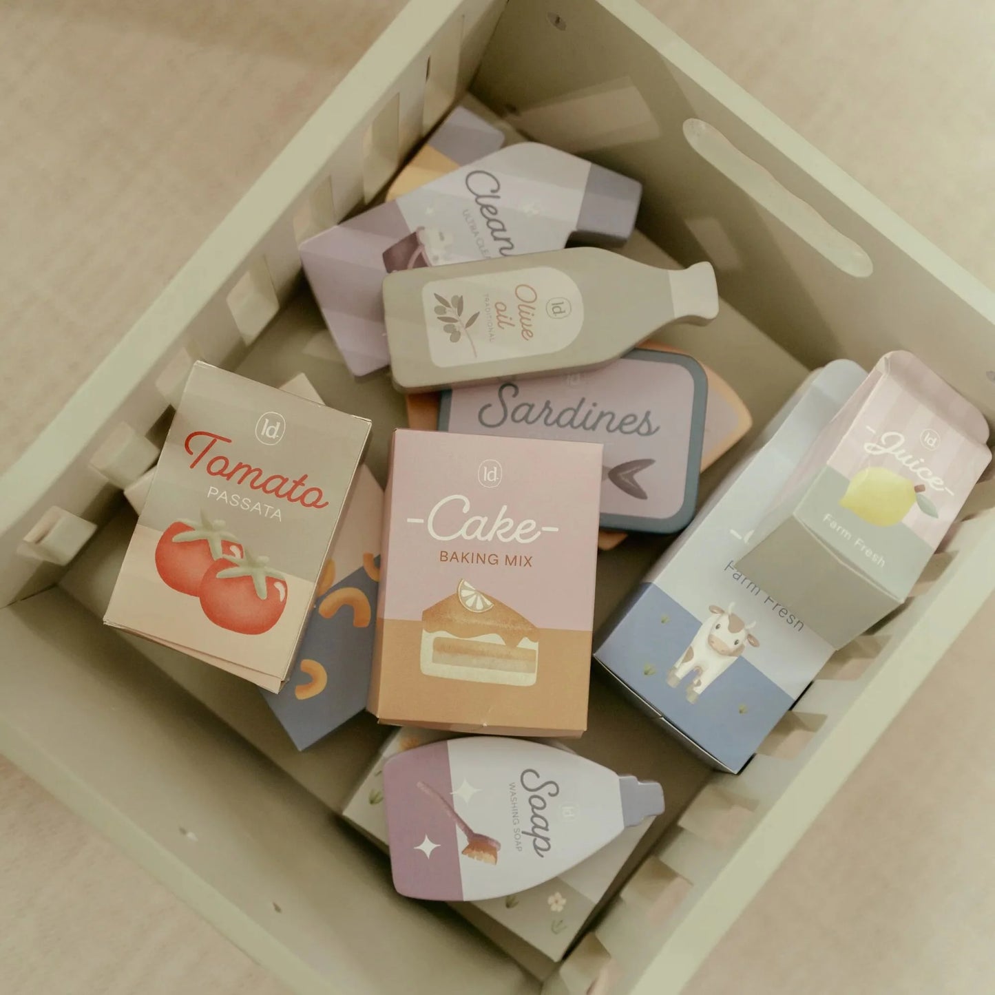 Дрвена количка за пазарење