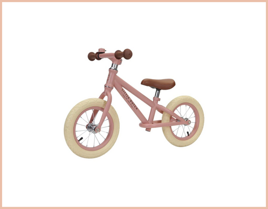 Метален баланс велосипед - мат розе