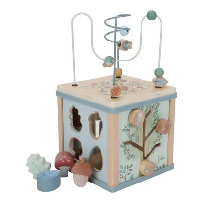 Дрвена коцка со активност  -  Шумски пријатели