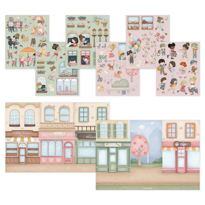 Книга со стикери - Роза