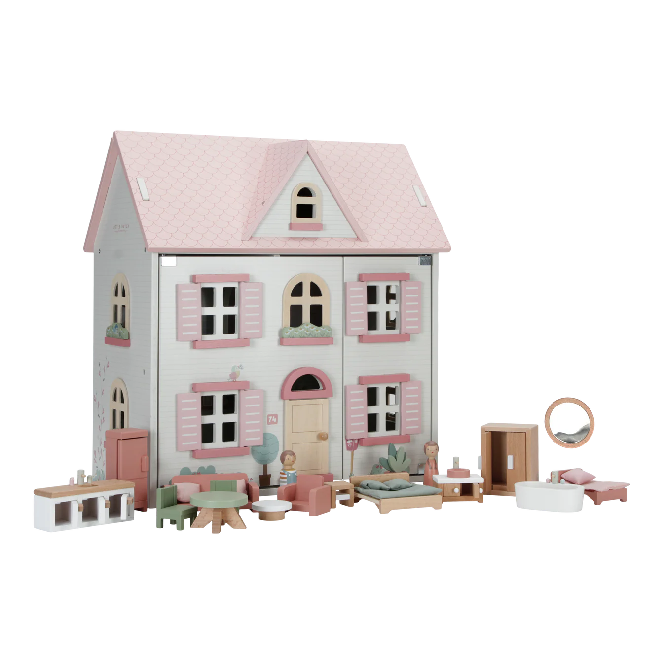 Дрвена куќа за кукли