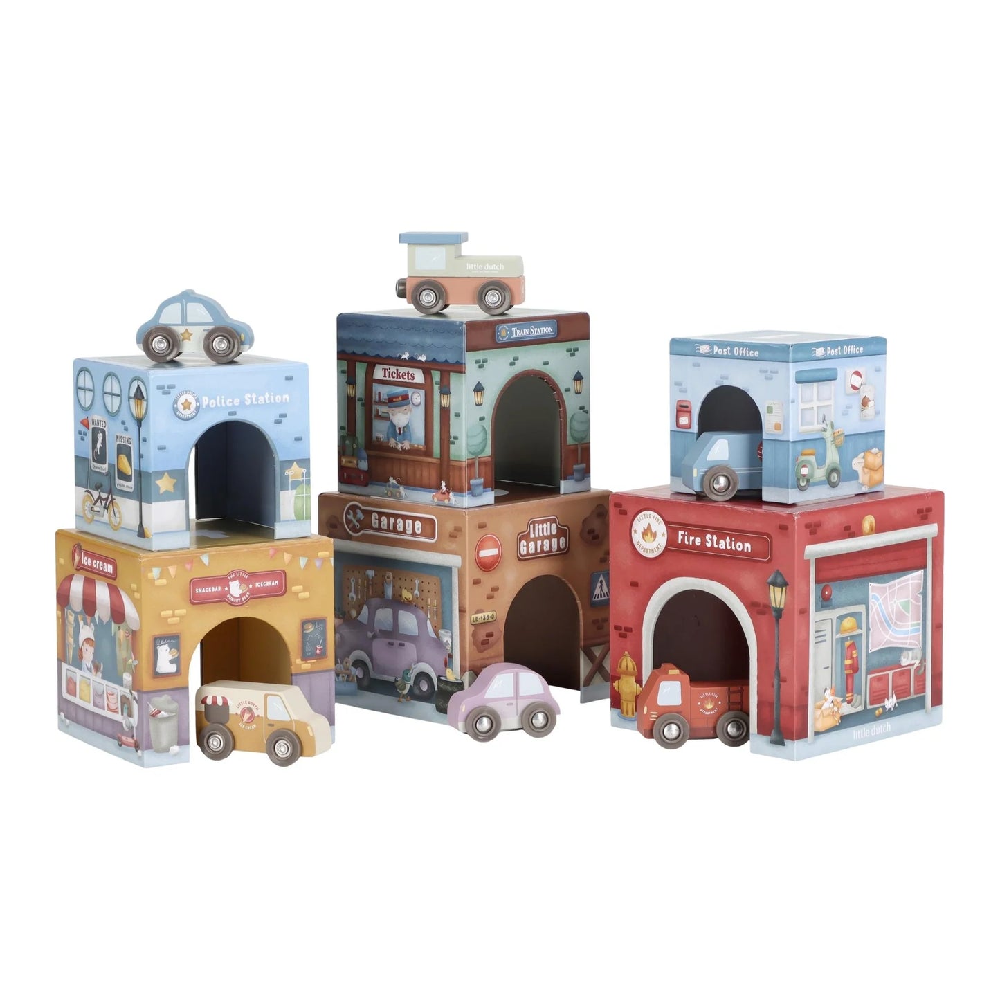 Коцки за редење со автомобили